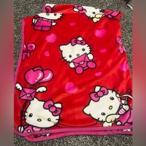Hello Kitty Red Blanket